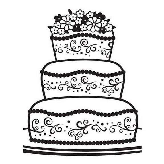 Embossing Folder Fancy Cake 4.25X5.75 By Darice