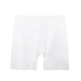 thumbnail image 5 of BYHONG Shorts For Under Dresses Chafing Thigh Bands Underwear Women Girls Lace Stretch Short Pants Panties for Women Pack White M, 5 of 5