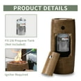 thumbnail image 4 of VENTOPYR 15,000 BTU 11-inch Round Outdoor Propane Fire Pit Table,Free Lava Rocks(Brown), 4 of 8