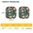 thumbnail image 3 of Jeiento Colorful Flowers Car Sun Shade for Windshield 2 PCS Windshield Sun Shade Foldable Automotive Interior Accessories for Sun Protection Reflect UV Sun and Heat and Protect Your Car, 3 of 6