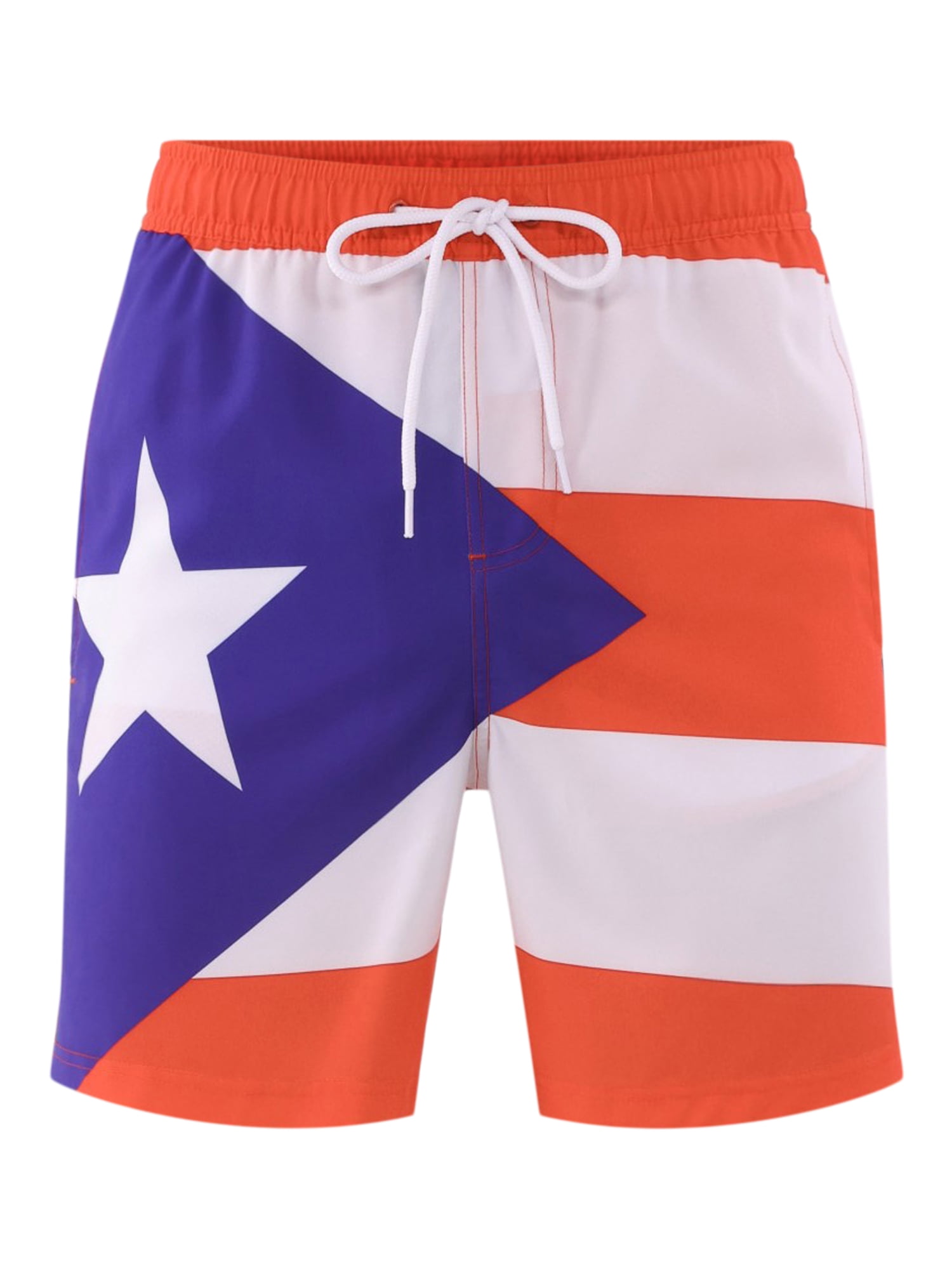 Puerto Rico Men's and Men's Big & Tall Graphic Swim Shorts, Sizes S-3XL