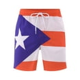 thumbnail image 5 of Puerto Rico Men's and Men's Big & Tall Graphic Swim Shorts, Sizes S-3XL, 5 of 5