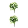 thumbnail image 2 of Yuarrent 10 piezas de plantas artificiales elegantes y realistas para un entorno atractivo flores de apariencia realista decoración del hogar blanco 1 2piezas, 2 of 4