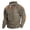 Army Green_017, variant on Men's Western Aztec Sweatshirts waffle Vintage Style Long sleeve 1/4 Button Up shirts Stand Collar Tribal Country Pullover Loose fit Jacket Khaki M