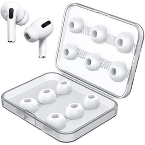 12 Pieces Replacement Ear Tips Covers for AirPods Pro Silicone Earbud Tips with Storage Box - Small, Medium & Large (White)
