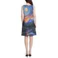 thumbnail image 3 of FORMRS Summer Dress for Women Loose U Neck Sleeveless Midi Beach Sundresses with Pockets, Mountains and Forests, 3 of 8