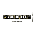 thumbnail image 3 of Gold Stars Graduation Banner Decorative YOU DID IT Black Background for Graduation Party Celebratory Event Indoor Decoration, 3 of 8