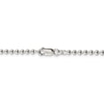 thumbnail image 4 of 925 Sterling Silver 3mm Beaded Chain 16 Inch, 4 of 5