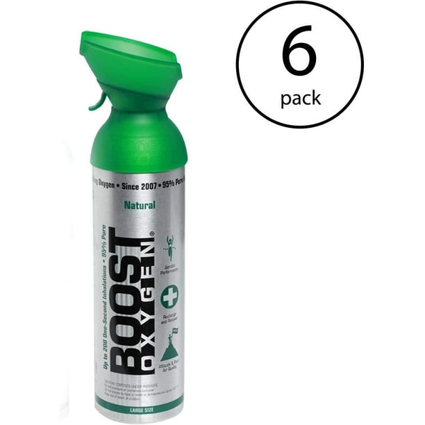 Boost Oxygen Supplemental Oxygen To Go AllNatural Respiratory Support for Health, Wellness
