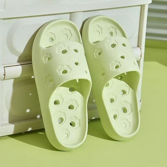 Shower Shoes Quick Drying Slippers for Women, Non House Shoes Bathroom Slippers Soft Platform Sandals