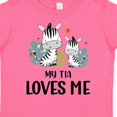 thumbnail image 4 of Inktastic Zebra My Tia Loves Me Boys or Girls Toddler T-Shirt, 4 of 5