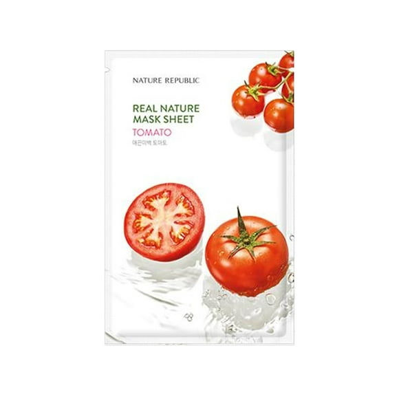 Nature Republic, Real Nature Beauty Mask Sheet, Tomato, 1 Sheet, 0.77 fl oz (23 ml)