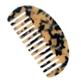 thumbnail image 4 of ✪ Wide Tooth Hair Comb Marble Leopard Acetate Anti-Static Detangling Hairbrush, 4 of 17