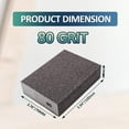 thumbnail image 2 of HSHDLDF 6 Pcs 80 Grit Sanding Sponge, Coarse Sponge Sanding Blocks Set, Reusable Wet Dry Sanding Sponges for Metal, Drywall, Plastic, Wood, Paint (Rectangled), 2 of 7