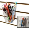Pen Cup for Pegboard & Slatwall, Acrylic Bucket Bin, 2 Pack