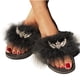 thumbnail image 2 of Moda Mujer Casual Furry Bright Diamond Sandalias planas Zapatos Flip Flop Wmkox8yii  hj789, 2 of 7