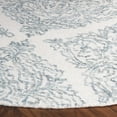 thumbnail image 3 of SAFAVIEH Martha Stewart Abstract Area Rug, Ivory/Blue, 6' x 6' Round, 3 of 7