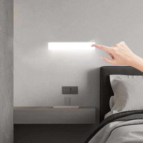 Chmadoxn Wall Lights LED Under Cabinet Light Bright Motion Sensor Indoor Adhesive Magnetic Wardrobe Light Under Counter Light Wireless USB Charging sensor light