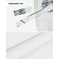 thumbnail image 6 of Tie Up Valance Curtain for Kitchen, Vintage Dandelion Flower on White Rod Pocket Short Curtains Adjustable Tie-Up Shade Valances, Watercolor Plant Window Treatment for Bathroom Living Room Bedroom, 6 of 7