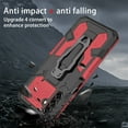 thumbnail image 6 of ELEHOLD Armor Case for Samsung Galaxy A54 5G,Rugged Hybrid Full Body Protective Case Hidden Kickstand  Magnetic Car Mount Anti-Scratch Shockproof Case,Red, 6 of 7