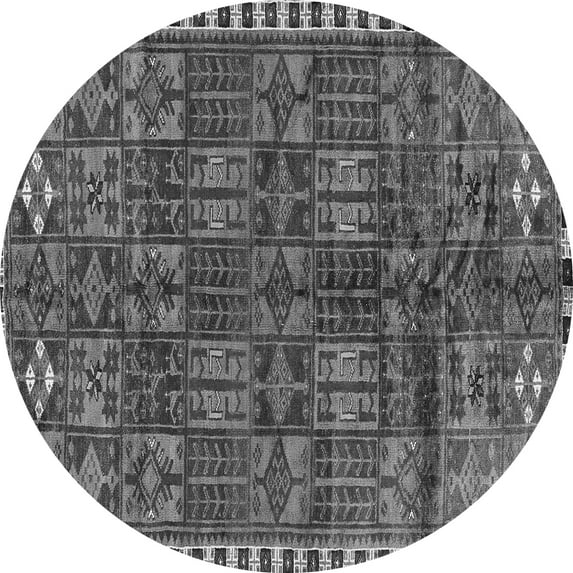 Ahgly Company Indoor Round Persian Gray Traditional Area Rugs, 6' Round
