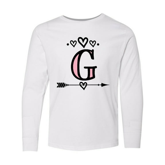 Inktastic Letter G Monogram Tribal Arrow Long Sleeve Youth T-Shirt