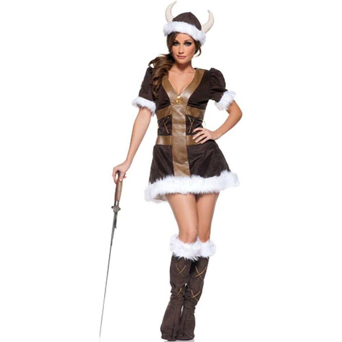 Viking Warrior Princess Girl Dress Costume Adult