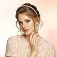 thumbnail image 2 of Unique Bargains 4 Pcs Teeth Comb Headband Solid Color Tooth Comb Hair Hoop for Women Hair Accessories Pink Beige, 2 of 7