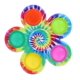 thumbnail image 1 of Fidget Toy Spinner Toynk Pop con 5 botones, forma de arcoíris, 1 of 8