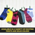 thumbnail image 4 of Debra Weitzner Womens Low-Cut Ankle Socks No-Show Colorful Pattern Fun Socks – 12 Pair, 4 of 5