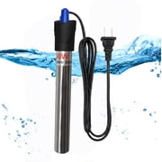 Ouxumoll 50W Small Aquarium Heater, Stainless Steel Tank Heater for 5 Gallon Fish Tank, Betta Tank Heater with Auto Thermostat, Explosion Proof Submersible Heater for Turtle Tank