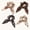 Brown, variant on Hair Scrunchies Elastic Hair Ties Bands Ponytail Holder for Women Hair Accessories 4 count Bunny Ear Bow Scrunchies