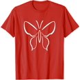 thumbnail image 1 of Cool Cozy Lovely Beautiful Butterfly Flying Print Design T-Shirt, 1 of 1
