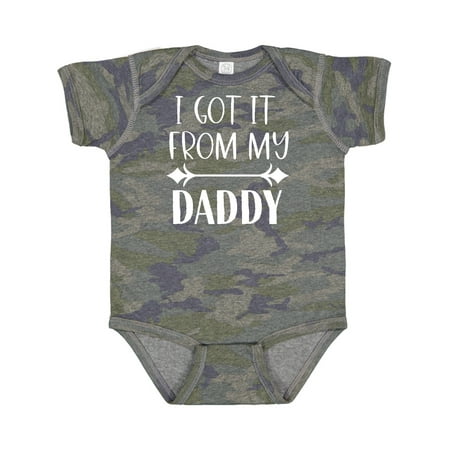 

Inktastic I Got It from My Daddy Gift Baby Boy or Baby Girl Bodysuit