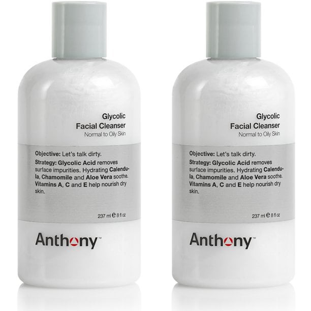 Anthony Nettoyant pour le Visage au Glycolique 8 oz (Lot de 2)