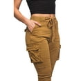 thumbnail image 5 of American Bazi Women's High Waisted Cargo Joggers Army Pants RJJ3405 - Timber - 3X-Large, 5 of 5