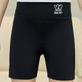 thumbnail image 5 of Girls Anti-Glare Safety Shorts Leggings Sports Short Solid High Waist Black 13 Years-14 Years, 5 of 7