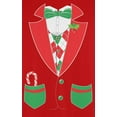 thumbnail image 4 of Old Glory Mens Christmas Tuxedo Costume Long Sleeve T Shirt, 4 of 6