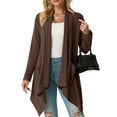 thumbnail image 2 of Cueply Womens Cardigan Long Sleeve Knit Soft Fall Open Front Duster Lightweight Coat with Pocketes, 2 of 7