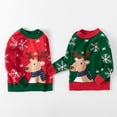 thumbnail image 4 of EnJoCho Children's Trendy Clothing Toddler Boys Girls Christmas Deer Prints Sweater Long Sleeve Warm Knitted Pullover Knitwear Xmas Tops Kids Trendy Casual Clothing, 4 of 4