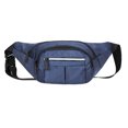 thumbnail image 1 of Riñonera para hombre, bolsa de ocio al aire libre, cremallera multicapa, riñonera deportiva para correr, bolsa de pecho, 1 of 6