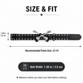thumbnail image 6 of TRISJEM Y2K Guitar Belt, Unisex Punk Rock Studded Waist Belt with Metal Guitar Buckle, Vintage Gothic Fashion Accessory for Jeans, Streetwear and Casual Style, 6 of 8