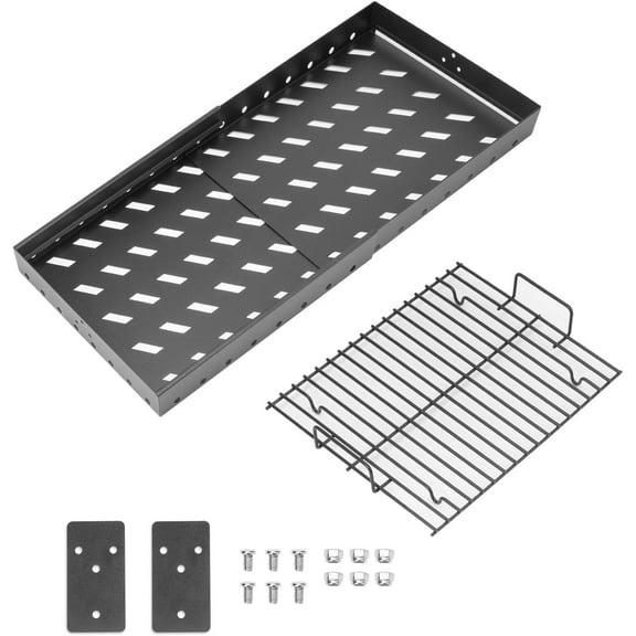 ZALIX 15-28 Inch Stretchable Charcoal Tray for High-Temperature Coating Charcoals Basket for Smoke Hollow Grill Replacement Part
