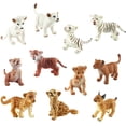 thumbnail image 2 of Toymany 11 Figuras de animales de Safari, animales de zoológico de plástico para bebés detallados altos emulac Toymany Toymany, 2 of 2