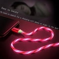 thumbnail image 3 of Lighted USB C to USB C Cable, 3A LED Light Up USB C Fast Charge Cord Compatible with iPhone 15/15 Pro/15 Plus/15 Pro Max/Samsung Galaxy and More (Red,3.3FT), 3 of 9
