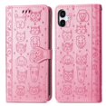 thumbnail image 1 of Funda Cartera FOXDOCK para Samsung Galaxy A07 , Flip PU con Relieve de Gatos y Perros, Tarjetero y Soporte, 1 of 6