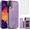 Purple, variant on Asuwish Compatible with Samsung Galaxy A55 5G Wallet Phone Case Tempered Glass Screen Protector and Flower PU Leather Credit Card Holder Stand Slot Flip Cell Cover for A 55 55A A555G Women Men Black