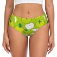 thumbnail image 1 of Fotbe Green Apple Calzones Estampados para Mujer – Ropa Interior de Algodón, Cómoda, Suave y Elástica-Medium, 1 of 6