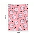 thumbnail image 3 of Soft Warm Lightweight Pig Design Blanket for Year Round Cozy Comfort and Relaxation, 3 of 3