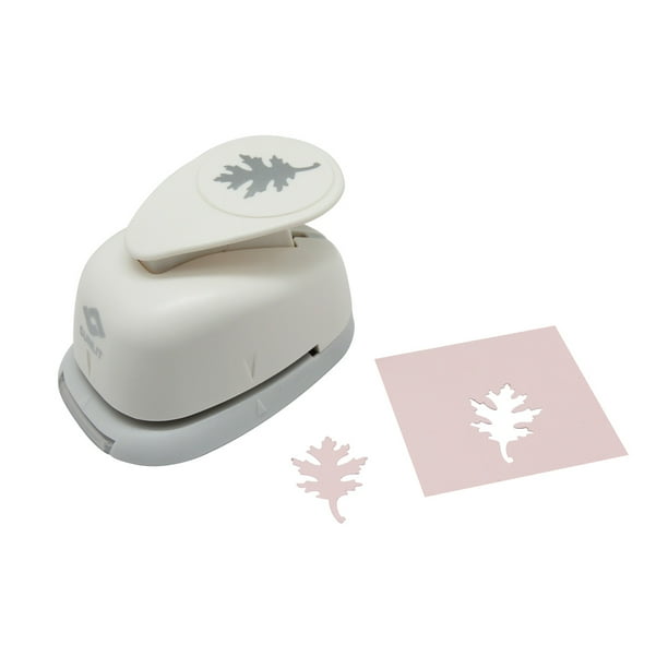 Bira 1 inch Oak Leaf Lever Action Craft Punch, Autumn Punch, Leaf punch for Paper Crafting